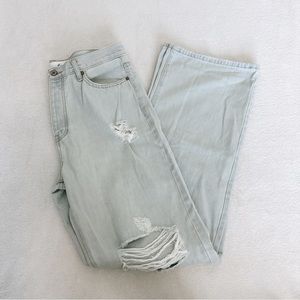 KanCan Light Blue Wash High Rise Distressed Jeans 11/29